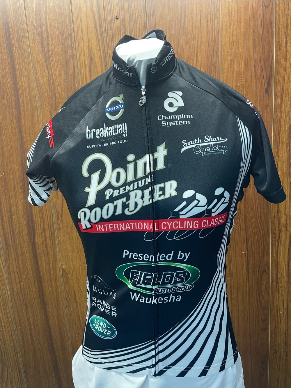 Champion Point Premium Root Beer Black Cycling Jersey